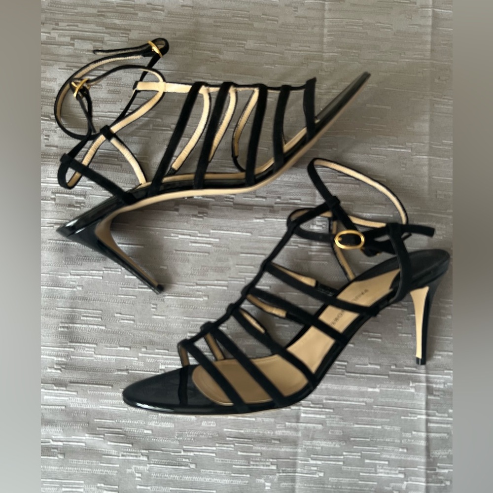 Paul Andrew “Herringbone” 75 Suede Heels